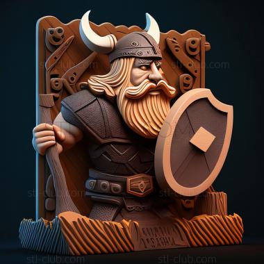 3D модель St Ферма Frenzy Viking Heroes игра (STL)